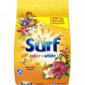 Surf Color & White Hawaiian Dream prášok na pranie farebného i bielej bielizne 60 dávok 3,9 kg