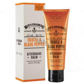 Scottish Fine Soaps Čierne korenie a pestrec upokojujúci a hydratačný balzam po holení pre mužov 75 ml