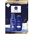 Nivea Feel Good výživné telové mlieko 250 ml + sprchový gél 250 ml, kozmetická súprava pre ženy