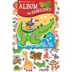 Album na samolepky hologram zvieratká 16 x 29 cm + 40 kusov samolepiek