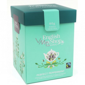 English Tea Shop Bio Mätový čaj sypaný 80 g + drevená odmerka so sponou