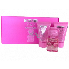 Moschino Toy 2 Bubble Gum toaletná voda pre ženy 5 ml + sprchový gél 25 ml + telové mlieko 25 ml, darčeková sada pre ženy