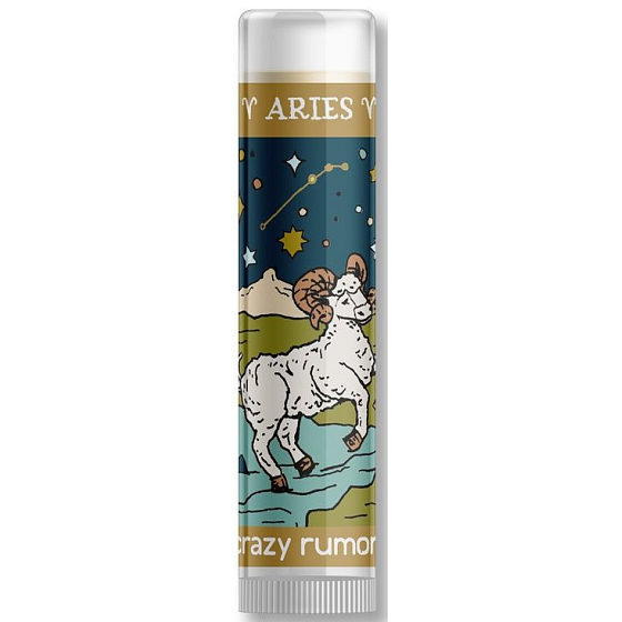 Crazy Rumors Zodiac Baran balzam na pery s príchuťou citrusov, korenia a lesného ovocia 4,4 ml