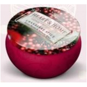 Heart & Home Brusnicová mamička Sójová sviečka v plechovke horí až 30 hodín 125 g
