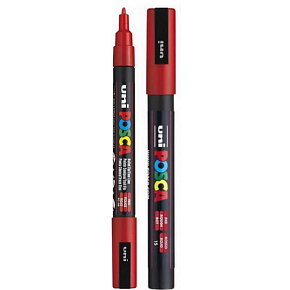 Posca Univerzálny akrylový popisovač 0,9 - 1,3 mm červený PC-3M