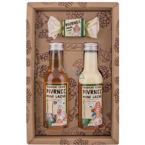 Bohemia Gifts Pivrnec Premium sprchový gél 200 ml + pena do kúpeľa 200 ml + toaletné mydlo 30 g, kozmetická sada pre mužov