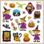 Halloweenske samolepky 40 kusov 10,5 x 18 cm