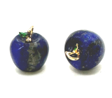 Lapis Lazuli Ametyst Apple of Knowledge prívesok, prírodný kameň 2,7 x 15 mm, kameň harmónie