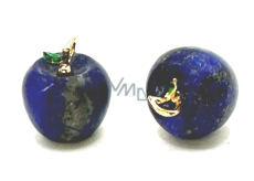 Lapis Lazuli Ametyst Apple of Knowledge prívesok, prírodný kameň 2,7 x 15 mm, kameň harmónie