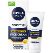 Nivea Men Sensitive OF15 ochranný krém pre mužov 75 ml