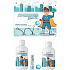 Regina Superhrdina sprchový gél 250 ml + pena do kúpeľa 300 ml + jelení loj + skákacia loptička, kozmetická sada pre deti