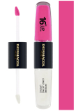 Dermacol 16H Lip Colour 2v1 dlhotrvajúca farba na pery a lesk 18 2 x 4 ml