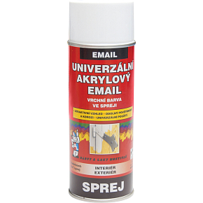 BALSPREJ vrchná univerzálna akrylová farba v spreji, RAL 9003 signálna biela, 400 ml