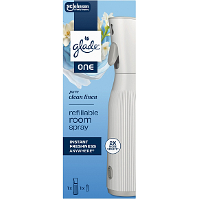 Glade ONE osvěžovač vzduchu + náplň Pure Clean Linen 10ml Glade ONE osvěžovač vzduchu + náplň Pure Clean Linen 10ml