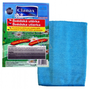 Clanax Švédska utierka mikrovlákno 40 cm x 35 cm 310 g 1 kus