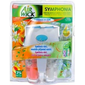 Air Wick Symphonia Broskyňa a exotické kvety + Frézie a Jazmín 2 x 10 ml