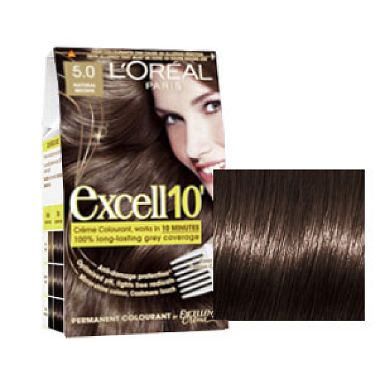 Loreal Paris Excell 10 farba na vlasy odtieň 5,0 svetlo hnedá