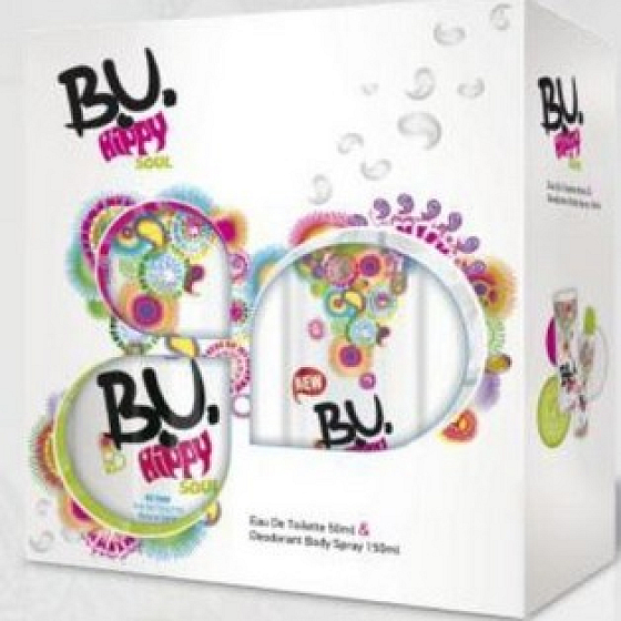 BU Hippy Soul toaletná voda 50 ml + dezodorant sprej 150 ml, pre ženy darčeková sada
