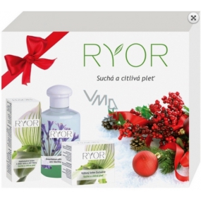 Ryor Exclusive výživný krém suchá a citlivá pleť 50 ml + Aloe Vera hydratačný krém 50 ml + dvojfázový odličovač emulziu 150 ml, kozmetická sada