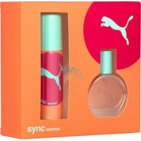 Puma Sync Woman toaletná voda 20 ml + dezodorant sprej 50 ml, darčeková sada