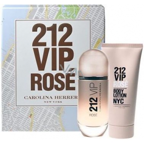 Carolina Herrera 212 VIP Rosé parfumovaná voda 50 ml + telové mlieko 100 ml, darčeková sada