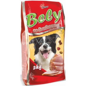 Akinu Bely sa šunkovou príchuťou kompletné krmivo pre psov 3 kg