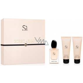 Giorgio Armani Sie toaletná voda 50 ml + sprchový gel 75 ml + telové mlieko 75 ml, darčeková sada