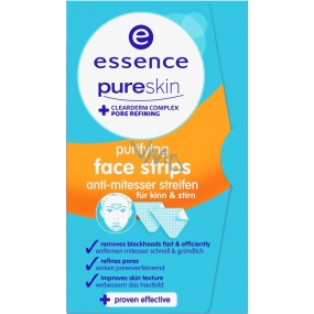 Essence Pure Skin Purifying Face Strips čistiace prúžky na tvár 3 kusy