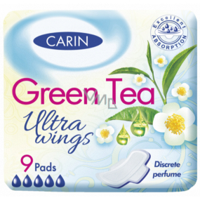 Carin Ultra Wings Green Tea hygienické vložky 9 kusov