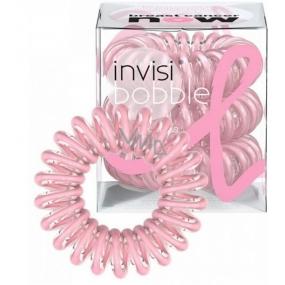 Invisibobble Power BCA Pink Sada Gumička do vlasov priehľadná ružová špirálová 3 kusy