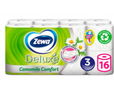 Zewa Deluxe Aqua Tube Camomile Comfort parfumovaný 3 vrstvový 150 útržkov 16 kusov, rolička, ktorú môžete spláchnuť