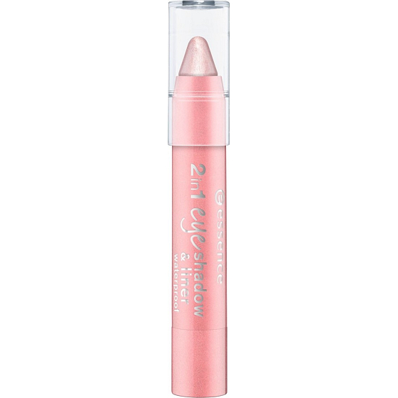 Essence 2in1 Eyeshadow & Liner vodoodolné očné tiene a linky 07 Rosy Happiness 3,5 g