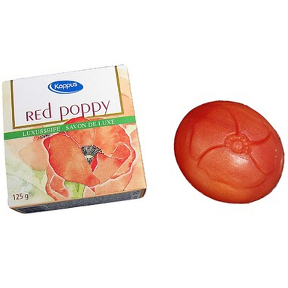 Kappus Red Poppy - Vlčí mak luxusné toaletné mydlo 125 g
