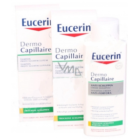 Eucerin DermoCapillaire šampón proti suchým lupinám 2 x 250 ml, duopack