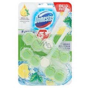 Domestos Power 5 Green Tea & Citrus Wc pevný blok 2 x 55 g