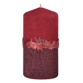 Arome Hviezdny pásik sviečka červená valec 60 x 120 mm 260 g