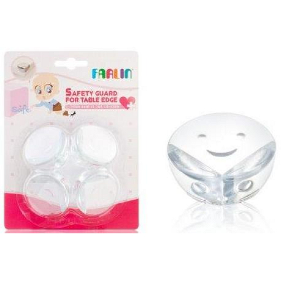Baby Farlin Kryt rohu stola transparentný 4 kusy