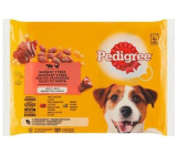 Pedigree Adult Hovädzie a hydinové mäso v želé vrecko pre dospelých psov 100 gx 4 kusy