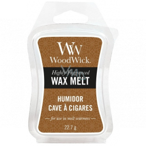 Woodwick Humidor - Puzdro na cigary vonný vosk do aromalampy 22.7 g