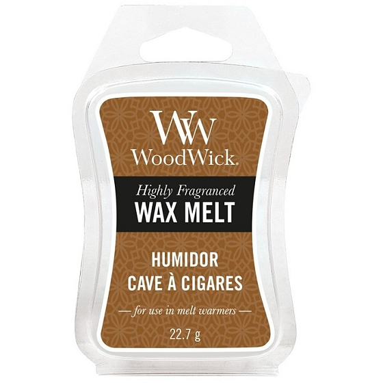 Woodwick Humidor - Puzdro na cigary vonný vosk do aromalampy 22.7 g