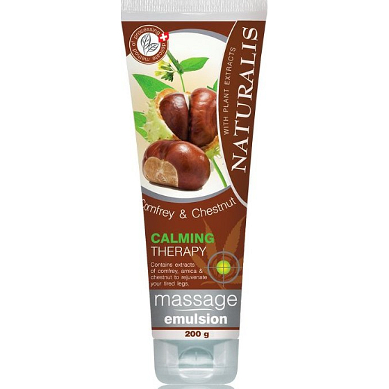 Naturalis Comfrey & Chestnut - Gaštan a Kostihoj masážna emulzia 200 ml