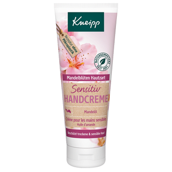 Kneipp Mandľové kvety krém na ruky pre suchú a citlivú pokožku 75 ml