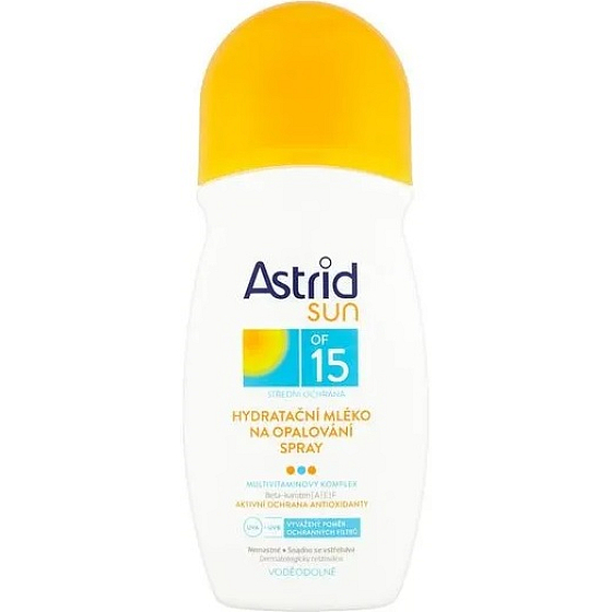 Astrid Sun OF15 Hydratačné opaľovacie mlieko v spreji 200 ml