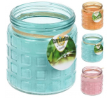Emocio Citronella sviečka v skle 115 x 120 mm 1 kus mix farieb