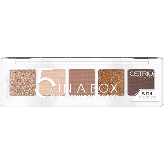 Catrice 5 In A Box Mini paletka očných tieňov 010 Golden Nude Look 4 g
