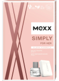 Mexx Simply for Her toaletná voda 20 ml + toaletné mydlo 75 g, darčeková súprava pre ženy