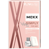 Mexx Simply for Her toaletná voda 20 ml + toaletné mydlo 75 g, darčeková súprava pre ženy