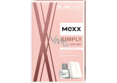 Mexx Simply for Her toaletná voda 20 ml + toaletné mydlo 75 g, darčeková súprava pre ženy