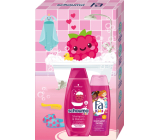 Schauma Kids Girl Raspberry 2v1 šampón a kondicionér na vlasy 400 ml + Fa Kids Underwater Fantasy 2v1 šampón a sprchový gél 250 ml, kozmetická sada pre deti