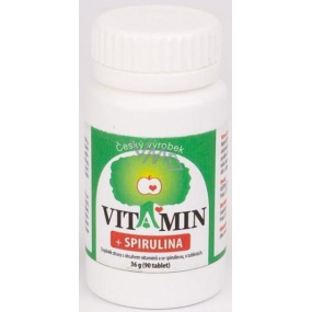 SunPharm Vitamín + Spirulina doplnok stravy 90 tabliet
